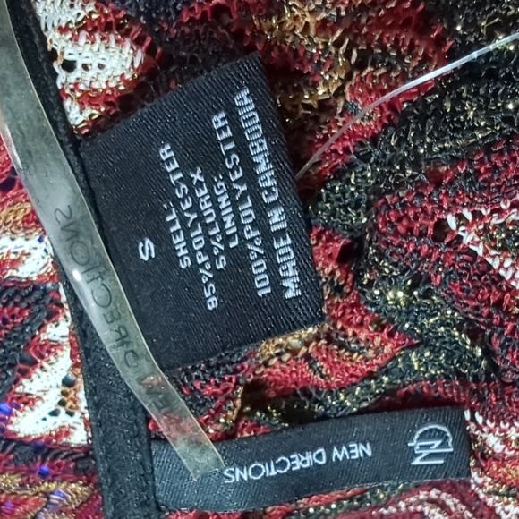 New Directions NWT Open Front Topper Sleeved Cape Women's Sz. S Print 3/4 Sleeve - Picture 8 of 14